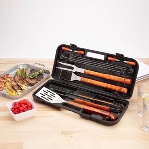Cuisinart BBQ Tool Set with Orange Handles